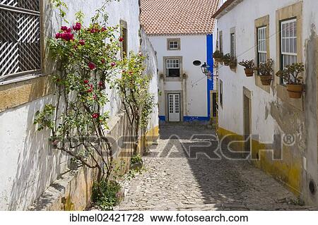 View from Rua Direita, Castelo de Obidos, Obidos Castle, Obidos, Leiria District, Pinhal Litoral, Portugal, Europe View Large Photo Image Stock Photo - View from Rua Direita, Castelo de Obidos, Obidos Castle, Obidos, Leiria District, Pinhal Litoral, Portugal, Europe. Fotosearch