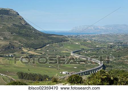 "View from Segesta towards Castellammare del Golfo, Province of Trapani, Sicily, Italy, Europe" View Large Photo Image Stock Image - "View from Segesta towards Castellammare del Golfo, Province of Trapani, Sicily, Italy, Europe". Fotosearch