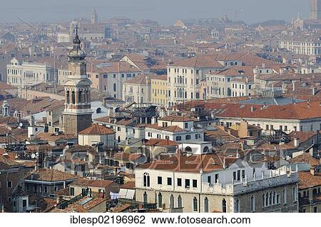 "View from St Mark's Campanile, Campanile di San Marco, in the direction of the Church of San Bartolomeo, Venice, Venezia, Veneto, Italy, Europe" View Large Photo Image Stock Image - "View from St Mark's Campanile, Campanile di San Marco, in the direction of the Church of San Bartolomeo, Venice, Venezia, Veneto, Italy, Europe". Fotosearch