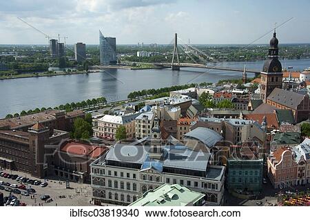 "View from St. Peter's Church, Riga, Latvia, Baltic States, Europe" View Large Photo Image Stock Image - "View from St. Peter's Church, Riga, Latvia, Baltic States, Europe". Fotosearch
