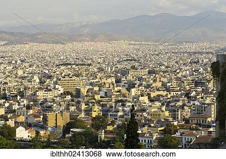View from the Acropolis over Athens, Greece, Europe View Large Photo Image Stock Photo - View from the Acropolis over Athens, Greece, Europe. Fotosearch