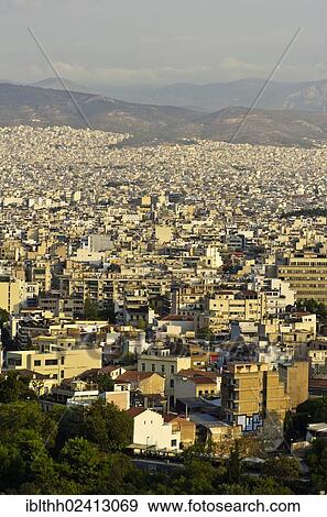 View from the Acropolis over Athens, Greece, Europe View Large Photo Image Stock Photo - View from the Acropolis over Athens, Greece, Europe. Fotosearch