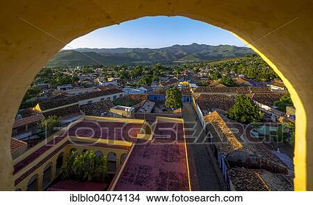 "View from the bell tower of the church Convento de San Francisco de Asis onto the city, Trinidad, Cuba, North America" View Large Photo Image Picture - "View from the bell tower of the church Convento de San Francisco de Asis onto the city, Trinidad, Cuba, North America". Fotosearch