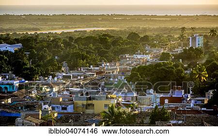 "View from the bell tower of the church Convento de San Francisco de Asis onto the city, Trinidad, Cuba, North America" View Large Photo Image Stock Photograph - "View from the bell tower of the church Convento de San Francisco de Asis onto the city, Trinidad, Cuba, North America". Fotosearch