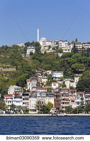 "View from the Bosphorus towards the Sariyer district, Bosporus, Sariyer, Istanbul, European side, Istanbul Province, Turkey, European side, Europe" View Large Photo Image Stock Photo - "View from the Bosphorus towards the Sariyer district, Bosporus, Sariyer, Istanbul, European side, Istanbul Province, Turkey, European side, Europe". Fotosearch