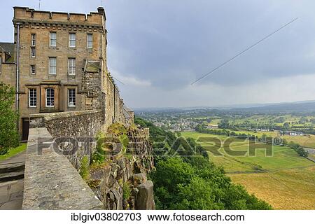 "View from the castle wall, Stirling Castle, Stirling, Central, Scotland, United Kingdom, Europe" View Large Photo Image Stock Image - "View from the castle wall, Stirling Castle, Stirling, Central, Scotland, United Kingdom, Europe". Fotosearch