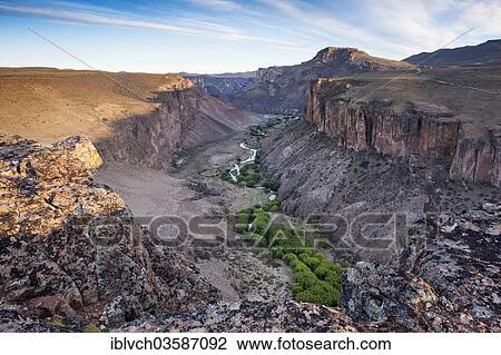 "View from the cave Cueva de las Manos, Rio Pinturas river, Gorge, Santa Cruz, Argentina, South America" View Large Photo Image Stock Image - "View from the cave Cueva de las Manos, Rio Pinturas river, Gorge, Santa Cruz, Argentina, South America". Fotosearch