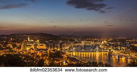 "View from the Citadel to the town, Buda Castle, Chain Bridge, Margaret Bridge and the Parliament at back, Buda at left, Budapest, Hungary, Europe" View Large Photo Image Picture - "View from the Citadel to the town, Buda Castle, Chain Bridge, Margaret Bridge and the Parliament at back, Buda at left, Budapest, Hungary, Europe". Fotosearch