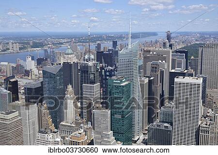 "View from the Empire State Building, Manhattan, New York City, New York, United States, North America" View Large Photo Image Stock Image - "View from the Empire State Building, Manhattan, New York City, New York, United States, North America". Fotosearch