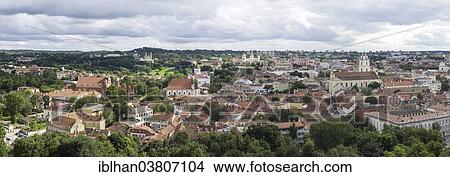 "View from the Gediminas Tower of Vilnius, Senamiestis or Vilnius Old Town, Vilnius, Vilnius district, Lithuania, Europe" View Large Photo Image Picture - "View from the Gediminas Tower of Vilnius, Senamiestis or Vilnius Old Town, Vilnius, Vilnius district, Lithuania, Europe". Fotosearch