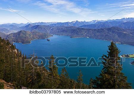 "View from the Herzogstand on the Walchensee, Herzogstand, Bavaria, Germany, Europe" View Large Photo Image Stock Photography - "View from the Herzogstand on the Walchensee, Herzogstand, Bavaria, Germany, Europe". Fotosearch