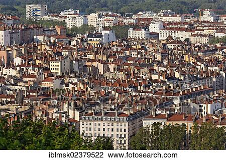 "View from the hill of Fourviere, Lyon, Departement Rhone, France, Europe" View Large Photo Image Stock Image - "View from the hill of Fourviere, Lyon, Departement Rhone, France, Europe". Fotosearch