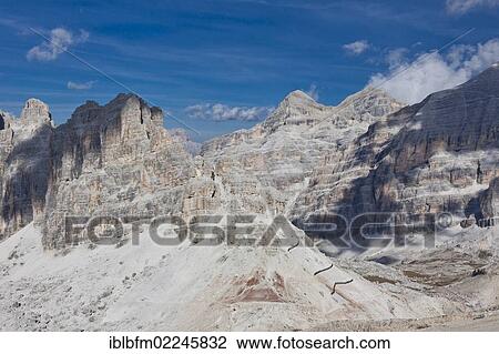 "View from the Little Lagazuoi Mountain towards the Big Lagazuoi and the Tofana Group, Falzarego Pass, Dolomites, Italy, Europe" View Large Photo Image Stock Image - "View from the Little Lagazuoi Mountain towards the Big Lagazuoi and the Tofana Group, Falzarego Pass, Dolomites, Italy, Europe". Fotosearch