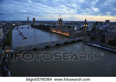 "View from the London Eye on Westminster Bridge, Houses of Parliament, and Elizabeth Tower clock tower, London, England, United Kingdom, Europe" View Large Photo Image Picture - "View from the London Eye on Westminster Bridge, Houses of Parliament, and Elizabeth Tower clock tower, London, England, United Kingdom, Europe". Fotosearch