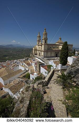 "View from the Moorish castle to the Church of San Jose, Olvera, white villages, Andalusia, Spain, Europe" View Large Photo Image Stock Image - "View from the Moorish castle to the Church of San Jose, Olvera, white villages, Andalusia, Spain, Europe". Fotosearch