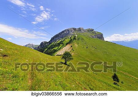 "View from the mountain pass Col des Ayes on the Dent de Crolles mountain, Chartreuse Mountains, Departement Isere, Rhone-Alpes region, France, Europe" View Large Photo Image Stock Photograph - "View from the mountain pass Col des Ayes on the Dent de Crolles mountain, Chartreuse Mountains, Departement Isere, Rhone-Alpes region, France, Europe". Fotosearch