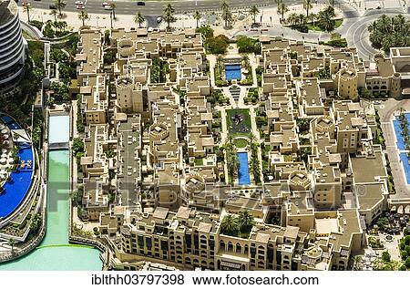 "View from the observation deck of Burj Khalifa, Downtown Dubai, Dubai, United Arab Emirates, Asia" View Large Photo Image Stock Photo - "View from the observation deck of Burj Khalifa, Downtown Dubai, Dubai, United Arab Emirates, Asia". Fotosearch