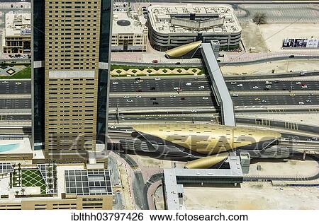 "View from the observation deck of Burj Khalifa, Downtown Dubai, Dubai, United Arab Emirates, Asia" View Large Photo Image Stock Photograph - "View from the observation deck of Burj Khalifa, Downtown Dubai, Dubai, United Arab Emirates, Asia". Fotosearch