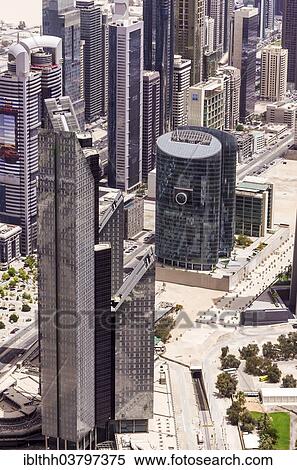 "View from the observation deck of Burj Khalifa, Downtown Dubai, Dubai, United Arab Emirates, Asia" View Large Photo Image Stock Photography - "View from the observation deck of Burj Khalifa, Downtown Dubai, Dubai, United Arab Emirates, Asia". Fotosearch