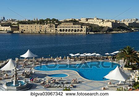"View from the pool area of? Çï? Çïthe Grand Hotel Excelsior Malta of Marsamxett Harbour, Valletta, Malta, Europe" View Large Photo Image Stock Image - "View from the pool area of? Çï? Çïthe Grand Hotel Excelsior Malta of Marsamxett Harbour, Valletta, Malta, Europe". Fotosearch