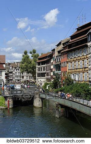 "View from the Quai des Moulins with the L'Ill River, Petite-France, Strasbourg, Departement Bas-Rhin, Alsace, France, Europe" View Large Photo Image Stock Image - "View from the Quai des Moulins with the L'Ill River, Petite-France, Strasbourg, Departement Bas-Rhin, Alsace, France, Europe". Fotosearch