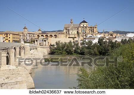 "View from the Roman bridge onto the bridge gate and the Mezquita, Mosque? ÇôCathedral of Cordoba, now a cathedral, formerly a mosque, as seen from the Roman bridge, Cordoba, Andalusia, Spain, Europe, PublicGround, Europe" View Large Photo Image Stock Photo - "View from the Roman bridge onto the bridge gate and the Mezquita, Mosque? ÇôCathedral of Cordoba, now a cathedral, formerly a mosque, as seen from the Roman bridge, Cordoba, Andalusia, Spain, Europe, PublicGround, Europe". Fotosearch