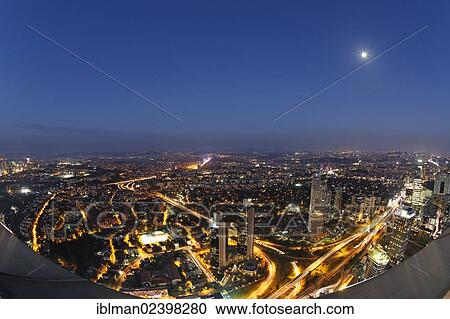 "View from the Sapphire Tower in Levent with the Bosphorus, at dusk, tallest building in Turkey, Istanbul, Turkey, Europe, Asia" View Large Photo Image Stock Image - "View from the Sapphire Tower in Levent with the Bosphorus, at dusk, tallest building in Turkey, Istanbul, Turkey, Europe, Asia". Fotosearch