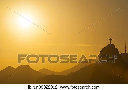 Stock Image - "View from the Sugarloaf Mountain or Pao de Acucar, Rio de Janeiro, Brazil, South America". Fotosearch