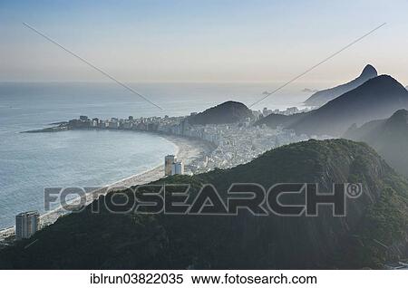 Stock Photography - "View from the Sugarloaf Mountain or Pao de Acucar, Rio de Janeiro, Brazil, South America". Fotosearch