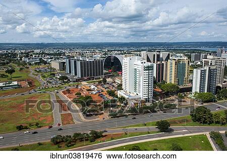 Stock Photograph - "View from the Television Tower over Brasilia, Brazil, South America". Fotosearch