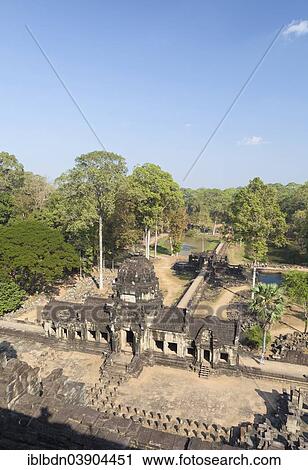 "View from the top of the Baphuon temple, Angkor Thom, Siem Reap, Cambodia, Asia" View Large Photo Image Stock Image - "View from the top of the Baphuon temple, Angkor Thom, Siem Reap, Cambodia, Asia". Fotosearch