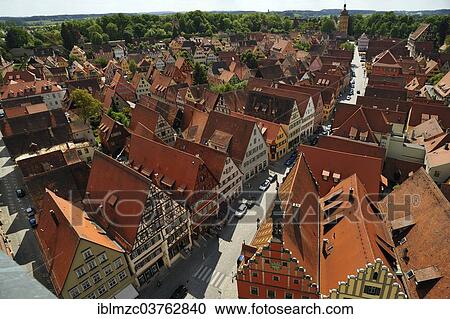 "View from the tower of St. George's Church on the Segringer Strasse street, Dinkelsbuhl, Middle Franconia, Bavaria, Germany, Europe" View Large Photo Image Stock Image - "View from the tower of St. George's Church on the Segringer Strasse street, Dinkelsbuhl, Middle Franconia, Bavaria, Germany, Europe". Fotosearch