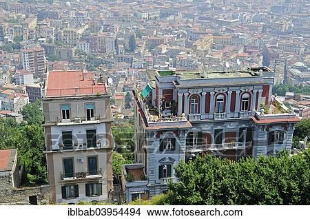"View from the Vomero district across the city of Naples, Campania, Italy, Europe" View Large Photo Image Picture - "View from the Vomero district across the city of Naples, Campania, Italy, Europe". Fotosearch