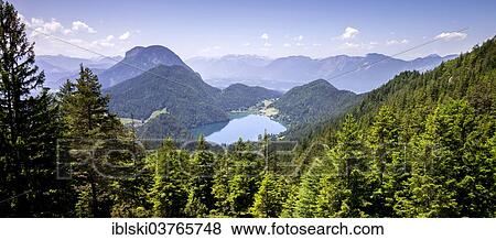 "View from the Wilder-Kaiser-Steig hiking trail towards Hintersteiner Lake, in the Wilder Kaiser Mountains, Kaisergebirge, near Ellmau, Tyrol, Austria, Europe" View Large Photo Image Stock Photo - "View from the Wilder-Kaiser-Steig hiking trail towards Hintersteiner Lake, in the Wilder Kaiser Mountains, Kaisergebirge, near Ellmau, Tyrol, Austria, Europe". Fotosearch