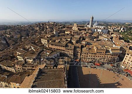 View from Torre del Mangia, the town hall tower, over the historic town centre, Siena, Tuscany region, province of Siena, Italy, Europe View Large Photo Image Stock Image - View from Torre del Mangia, the town hall tower, over the historic town centre, Siena, Tuscany region, province of Siena, Italy, Europe. Fotosearch