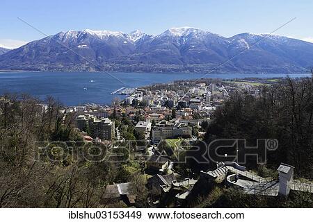 "View from Via Crucis of the city of Locarno and Lake Maggiore, Canton of Ticino, Switzerland, Europe" View Large Photo Image Stock Photo - "View from Via Crucis of the city of Locarno and Lake Maggiore, Canton of Ticino, Switzerland, Europe". Fotosearch