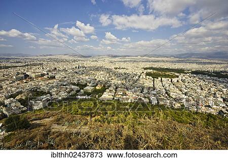"View of Athens as seen from Mount Lycabettus, Greece, Europe" View Large Photo Image Stock Image - "View of Athens as seen from Mount Lycabettus, Greece, Europe". Fotosearch