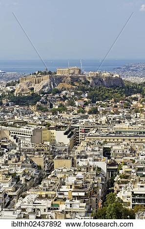 "View of Athens as seen from Mount Lycabettus, the Acropolis at the back, Greece, Europe" View Large Photo Image Stock Image - "View of Athens as seen from Mount Lycabettus, the Acropolis at the back, Greece, Europe". Fotosearch