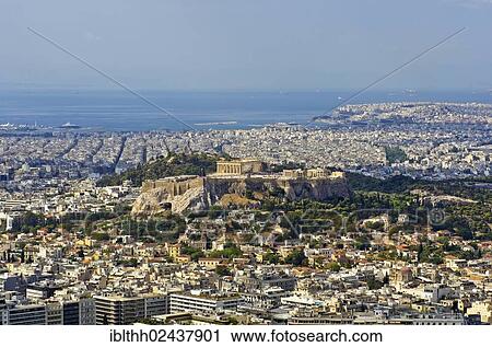 "View of Athens as seen from Mount Lycabettus, the Acropolis at the back, Greece, Europe" View Large Photo Image Stock Image - "View of Athens as seen from Mount Lycabettus, the Acropolis at the back, Greece, Europe". Fotosearch