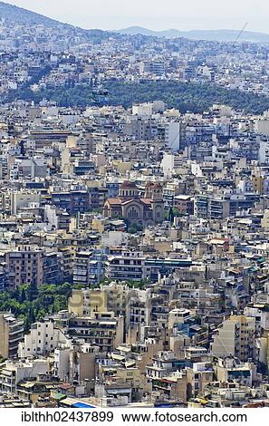"View of Athens as seen from Mount Lycabettus, Greece, Europe" View Large Photo Image Stock Photo - "View of Athens as seen from Mount Lycabettus, Greece, Europe". Fotosearch
