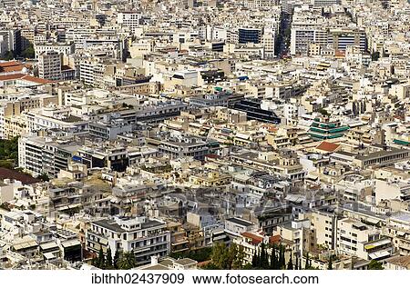"View of Athens as seen from Mount Lycabettus, Greece, Europe" View Large Photo Image Stock Photo - "View of Athens as seen from Mount Lycabettus, Greece, Europe". Fotosearch