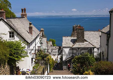 "View of Clovelly and the sea, Clovelly, Devon, England, United Kingdom, Europe" View Large Photo Image Stock Image - "View of Clovelly and the sea, Clovelly, Devon, England, United Kingdom, Europe". Fotosearch
