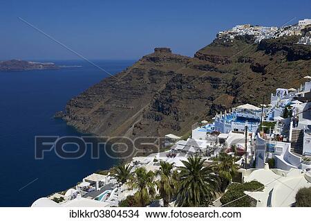 Picture - "View of Firostefani, Santorini, Cyclades, Greece, Europe". Fotosearch