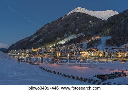 "View of Ischgl, winter sports centre at night, Ischgl, Paznaun Valley, Tyrol, Austria, Europe" View Large Photo Image Stock Photograph - "View of Ischgl, winter sports centre at night, Ischgl, Paznaun Valley, Tyrol, Austria, Europe". Fotosearch