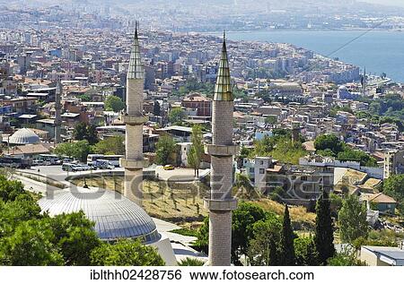 "View of Izmir as seen from the Asansoer in the Konak district, Izmir, Turkey, Asia" View Large Photo Image Stock Photograph - "View of Izmir as seen from the Asansoer in the Konak district, Izmir, Turkey, Asia". Fotosearch