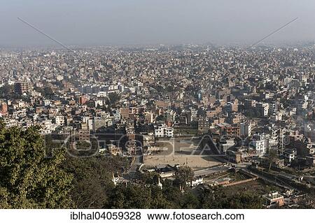 "View of Kathmandu from the Swayambhunath Stupa, Kathmandu, UNESCO World Heritage Site, Nepal, Asia" View Large Photo Image Stock Photo - "View of Kathmandu from the Swayambhunath Stupa, Kathmandu, UNESCO World Heritage Site, Nepal, Asia". Fotosearch