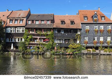 "View of Little Venice on the Regnitz river, Bamberg, Upper Franconia, Franconia, Bavaria, Germany, Europe, PublicGround, Europe" View Large Photo Image Stock Photo - "View of Little Venice on the Regnitz river, Bamberg, Upper Franconia, Franconia, Bavaria, Germany, Europe, PublicGround, Europe". Fotosearch