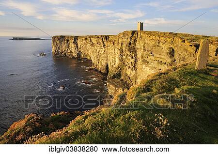 "View of Marwick Head with the Kitchener Memorial, Marwick Bay, Mainland, Orkney, Scotland, United Kingdom, Europe" View Large Photo Image Stock Image - "View of Marwick Head with the Kitchener Memorial, Marwick Bay, Mainland, Orkney, Scotland, United Kingdom, Europe". Fotosearch