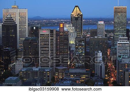 "View of Montreal from the Mount Royal Belvedere, Montreal, Quebec Province, Canada, North America" View Large Photo Image Stock Photo - "View of Montreal from the Mount Royal Belvedere, Montreal, Quebec Province, Canada, North America". Fotosearch