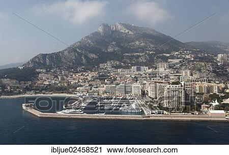 "View of Port de Cap d'Ail, France, in front of Monte Carlo, Principality of Monaco, Cote d'Azur, Mediterranean Sea, Europe" View Large Photo Image Stock Image - "View of Port de Cap d'Ail, France, in front of Monte Carlo, Principality of Monaco, Cote d'Azur, Mediterranean Sea, Europe". Fotosearch